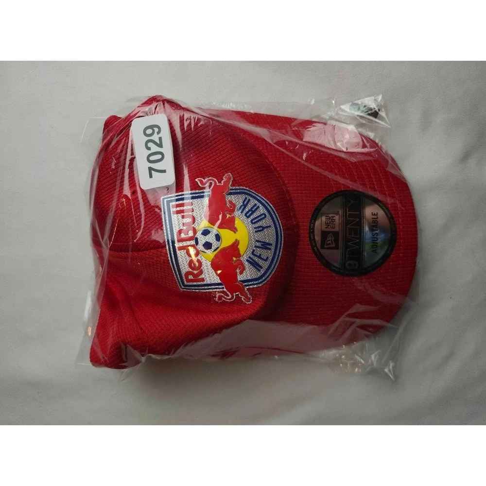 New Era 9TWENTY New York Red Bulls MLS Adjustable Hat Red Woven Soccer Cap NWT